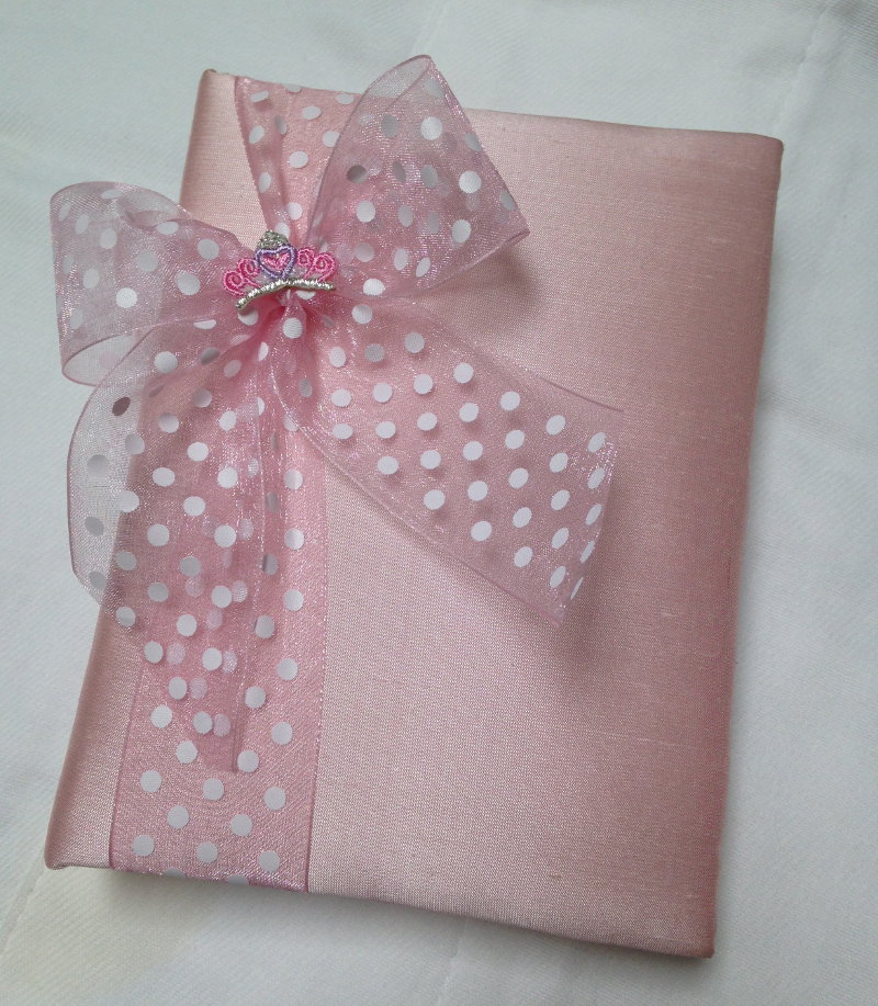 Pink Photo Album with Dotted Bow